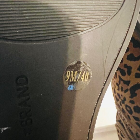 Lucky Brand-NWT-Leopard Print 2" Heels Women's Size 9 Leather Ankle Boots-Comfy - Picture 15 of 15